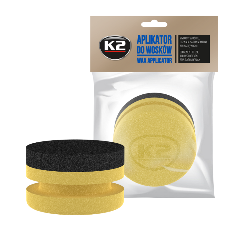 Φωτογραφία προϊόντος: K2 Wax Applicator Σφουγγάρι Εφαρμογής Κεριού – Διπλής Πυκνότητας, 90mm