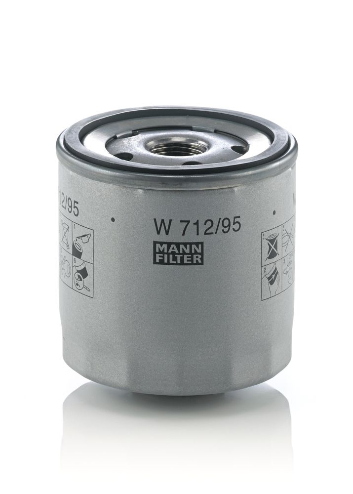 Φωτογραφία προϊόντος: Mann Filters MANN-FILTER W 712/95 Φίλτρο Λαδιού 04E 115 561 H Golf/Octavia/Leon/A3 1.4-1.5 TSI + up!/Citigo/Mii 1.0
