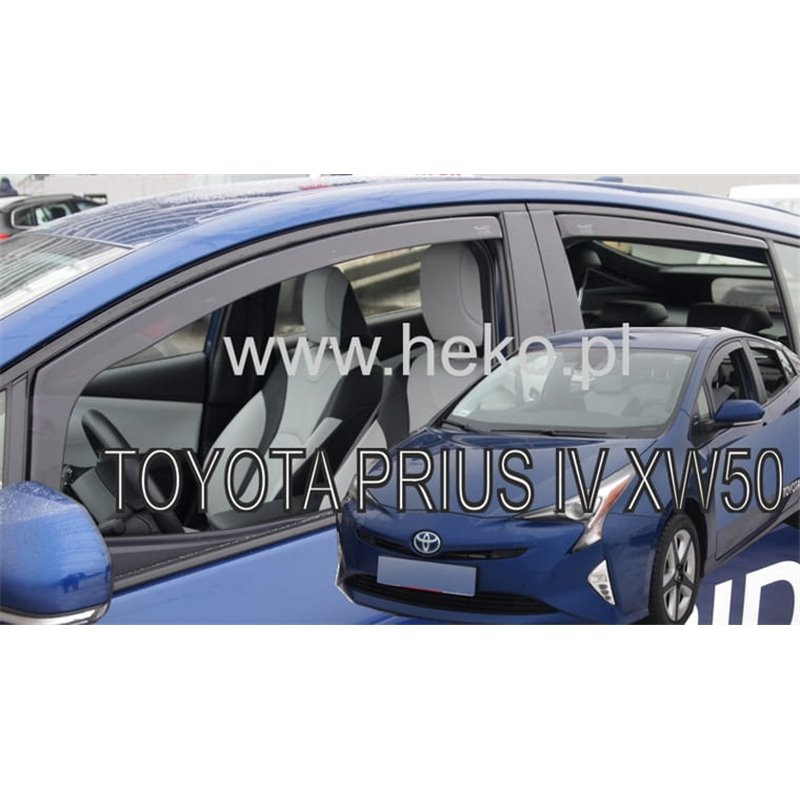 Φωτογραφία προϊόντος: TOYOTA PRIUS 5D 2016+ ΣΕΤ ΑΝΕΜΟΘΡΑΥΣΤΕΣ ΑΥΤΟΚΙΝΗΤΟΥ ΑΠΟ ΕΥΚΑΜΠΤΟ ΦΙΜΕ ΠΛΑΣΤΙΚΟ HEKO - 4 ΤΕΜ.