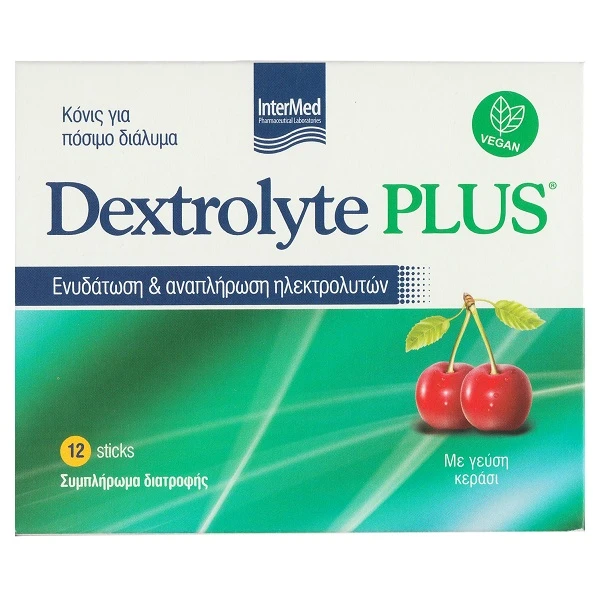 Φωτογραφία προϊόντος: InterMed Dextrolyte Plus Κεράσι 12 φακελίσκοι