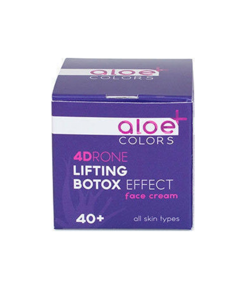 Φωτογραφία προϊόντος: Aloe+ Colors 4Drone Lifting Botox Effect 24ωρη Κρέμα Προσώπου για Ενυδάτωση, Αντιγήρανση & Σύσφιξη με Υαλουρονικό Οξύ & Aloe Vera 50ml