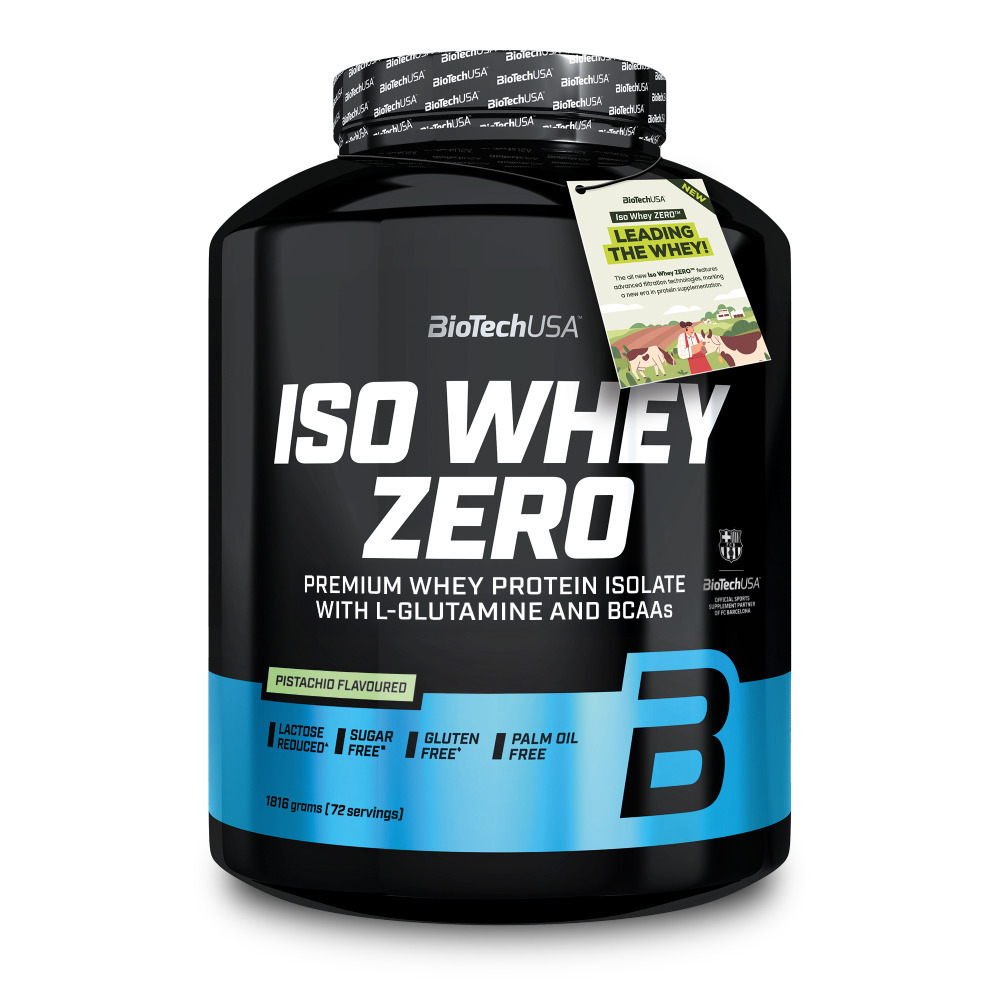 Φωτογραφία προϊόντος: BiotechUSA Biotech USA Iso Whey Zero Lactose Reduced Πρωτεΐνη Ορού Γάλακτος Χωρίς Γλουτένη με Γεύση Pistachio 1.816kg