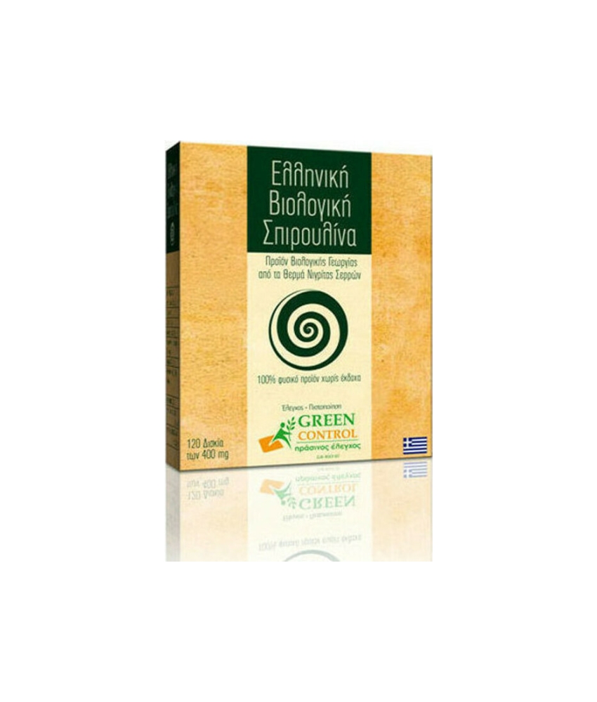 Φωτογραφία προϊόντος: Biospirulina Σπιρουλίνα Σερρών 400mg 120 ταμπλέτες
