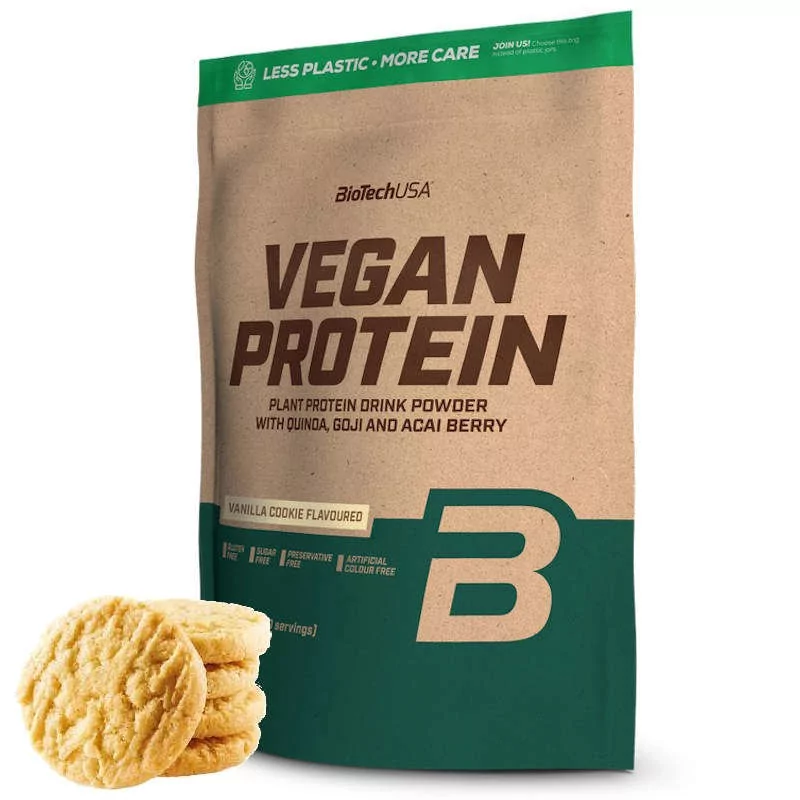 Φωτογραφία προϊόντος: BiotechUSA Biotech USA Vegan Protein Χωρίς Γλουτένη & Λακτόζη με Γεύση Vanilla Cookies 2kg