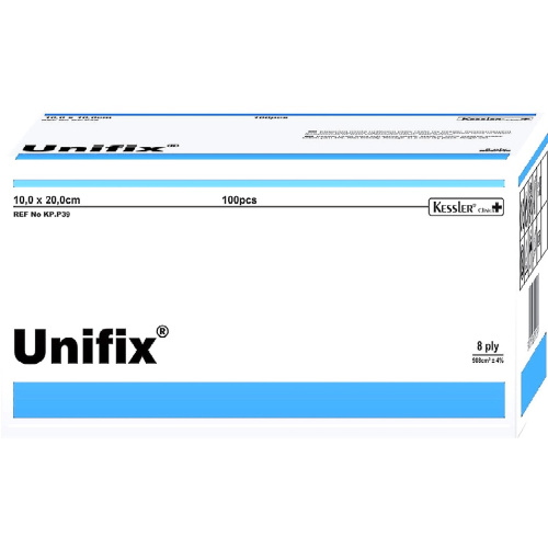 Φωτογραφία προϊόντος: Kessler Unifix Μη Αποστειρωμένες Γάζες 8ply 10x20cm 100τμχ