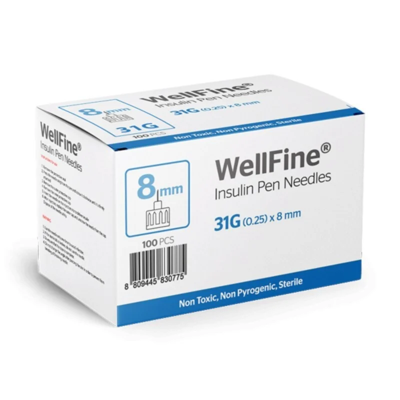 Φωτογραφία προϊόντος: Ambitas WellFine Insulin Pen Needles 31G (0.25) x 8mm 100τμχ