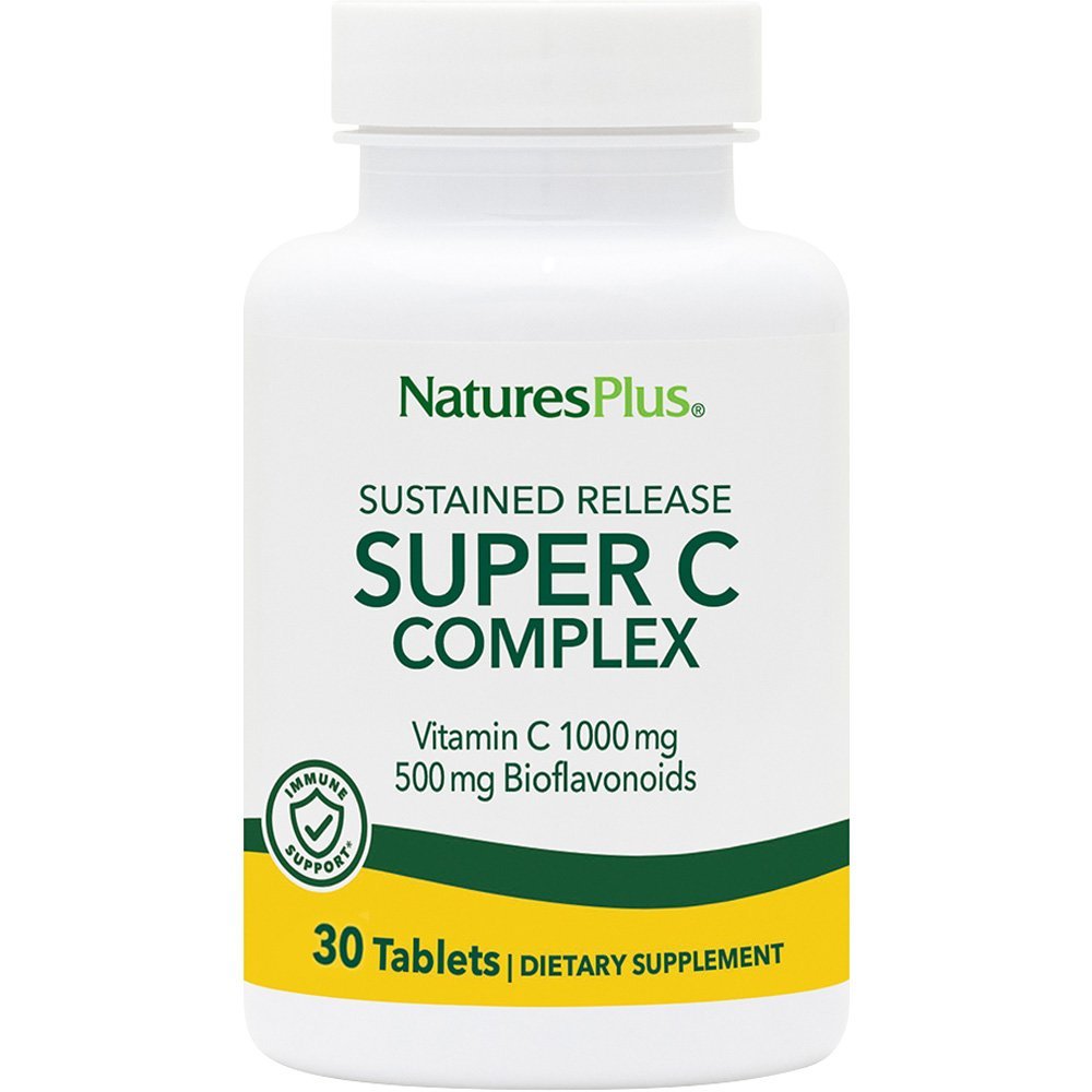 Φωτογραφία προϊόντος: Nature's Plus Super C Complex Βιταμίνη για το Ανοσοποιητικό 30 κάψουλες