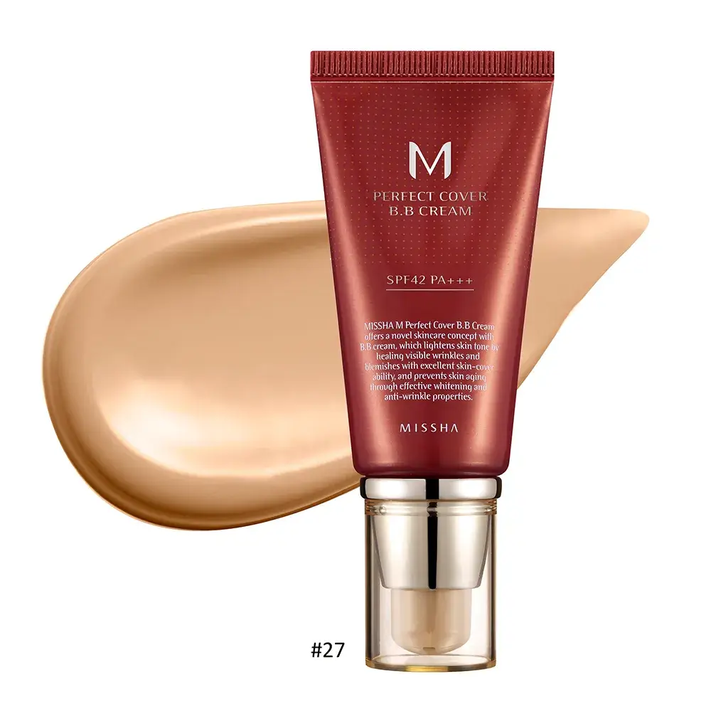 Φωτογραφία προϊόντος: Missha M Perfect Cover BB 25 Warm Beige 25 Warm Beige Ενυδατική Κρέμα Προσώπου Ημέρας με SPF42 με Υαλουρονικό Οξύ & Ceramides 50ml