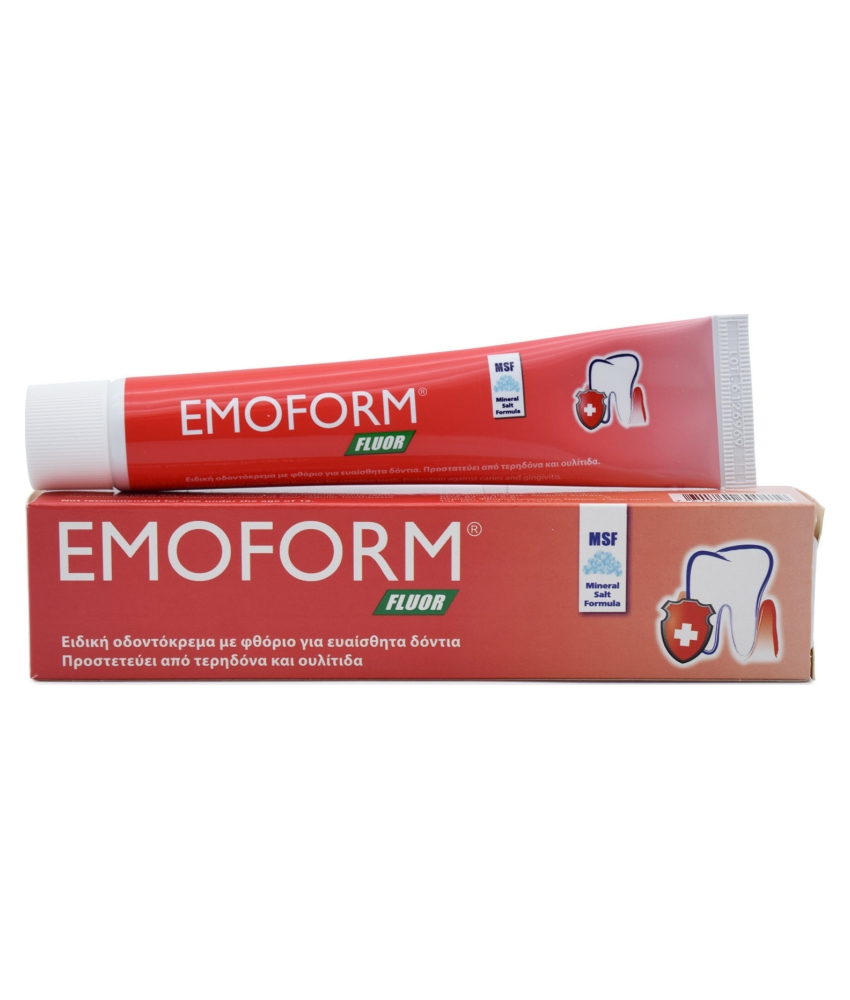 Φωτογραφία προϊόντος: OMEGA PHARMA Emoform Fluor Οδοντόκρεμα κατά της Τερηδόνας 50ml/70gr