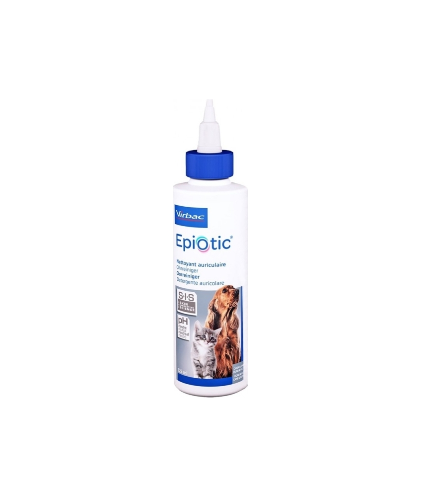 Φωτογραφία προϊόντος: Virbac Epiotic Καθαριστικό Αυτιών σε Σταγόνες για Γάτες & Σκύλους 125ml