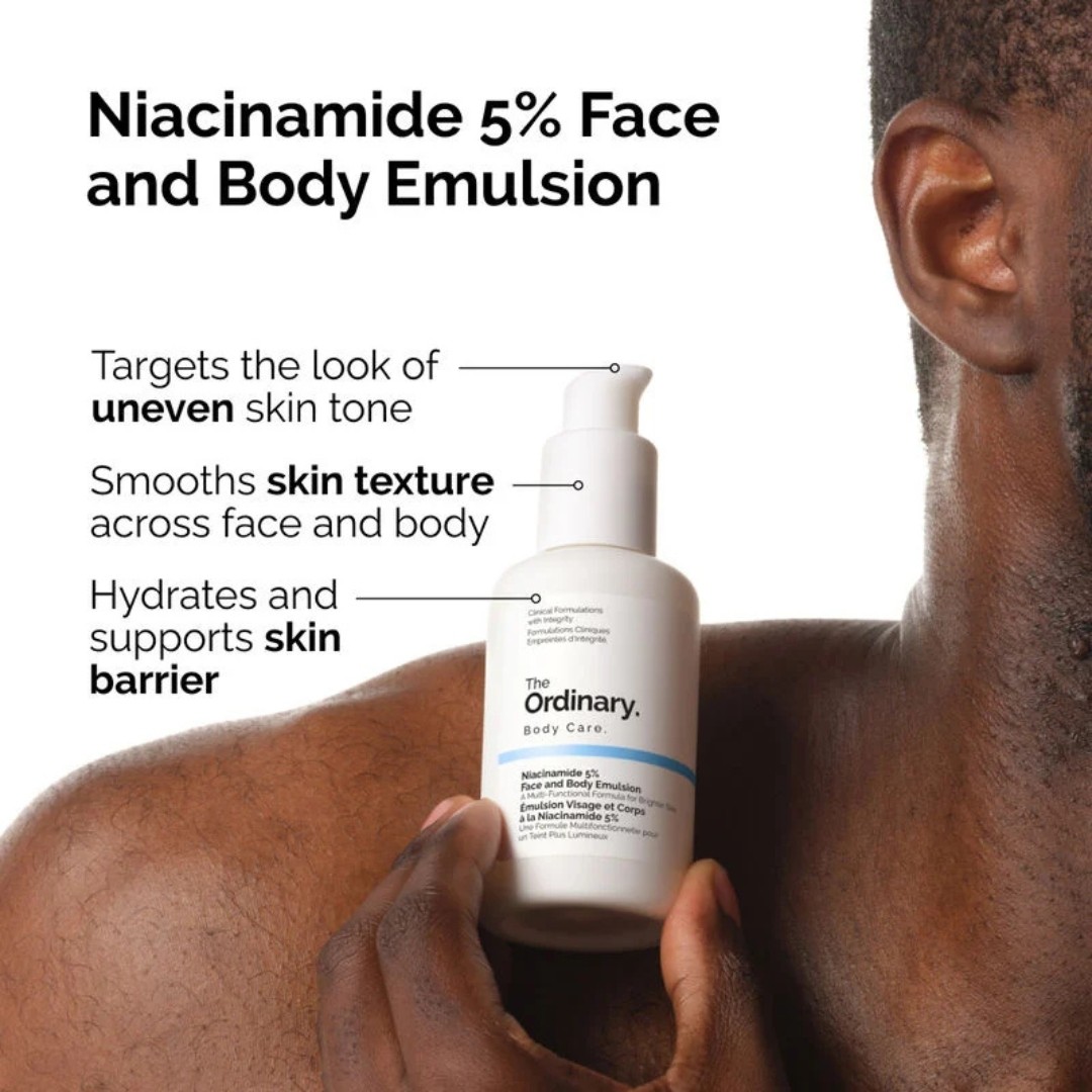 Φωτογραφία προϊόντος: THE ORDINARY. The Ordinary Niacinamide 5% Face & Body Emulsion Γαλάκτωμα Για Πρόσωπο & Σώμα Κατά Των Κηλίδων 100ml