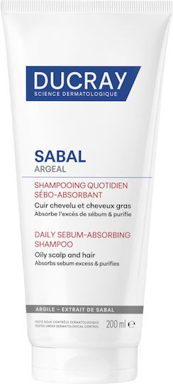 Φωτογραφία προϊόντος: DUCRAY Sabal Argeal Daily Sebum-Absorning Shampoo Σμηγματο-Aπορροφητικό Σαμπουάν Καθημερινής Χρήσης, 200ml
