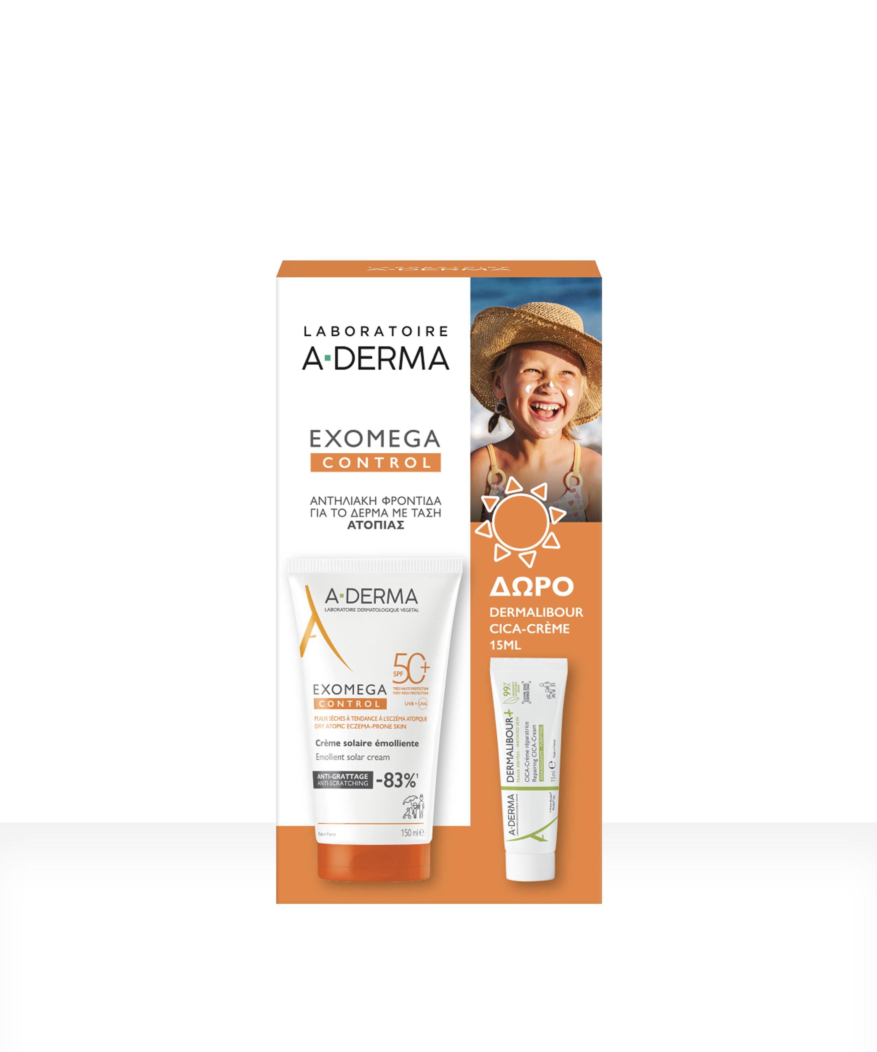 Φωτογραφία προϊόντος: A-Derma Promo Exomega Solair SPF 150ml + Dermalibour Creme 15ml