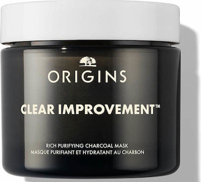 Φωτογραφία προϊόντος: Origins Clear Improvement Rich Purifying Charcoal Mask Πλούσια Μάσκα Καθαρισμού Προσώπου Με Άνθρακα 75ml