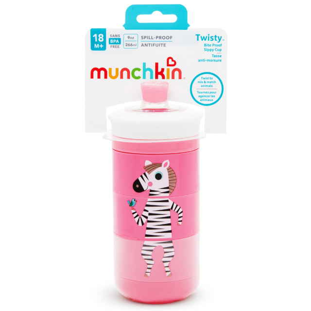 Φωτογραφία προϊόντος: Munchkin Εκπαιδευτικό Μπιμπερό Twisty Animal 18m+ Pink 266ml