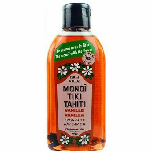 Φωτογραφία προϊόντος: Monoi Tiki Tahiti Monoi Tiki Vanilla SPF3 Λάδι Μαυρίσματος για Πρόσωπο & Σώμα 120ml