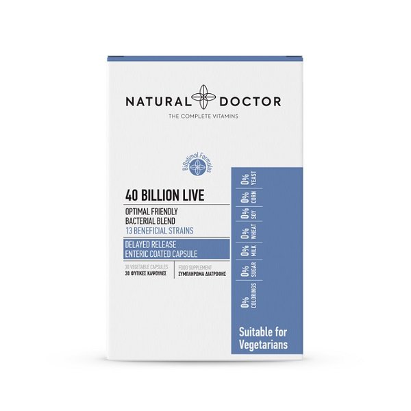 Φωτογραφία προϊόντος: Natural Doctor Probiotics 40 Billion 30 Capsules