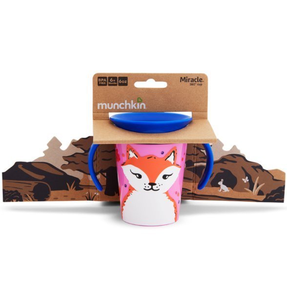 Φωτογραφία προϊόντος: Munchkin Miracle 360 WildLove Trainer Cup Κύπελλο (6m+) 266ml – Αλεπού