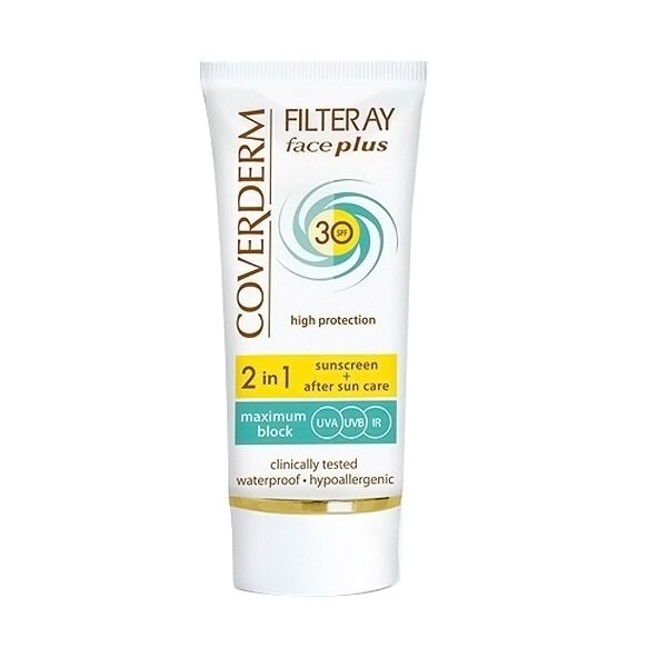 Φωτογραφία προϊόντος: Coverderm 2in1 Face Plus SPF30 Αντηλιακή Κρέμα Προσώπου & After Sun 50ml - Ξηρό και Ευαίσθητο