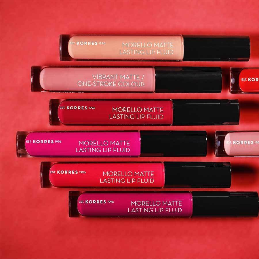 Φωτογραφία προϊόντος: Korres Morello Matte Lasting Lip Fluid 3.4ml - 59 Brick Red