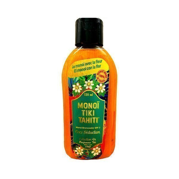 Φωτογραφία προϊόντος: Monoi Tiki Tahiti Monoi Tiki Coco Seduction SPF3 with Glitter Λάδι Μαυρίσματος για Πρόσωπο & Σώμα 120ml