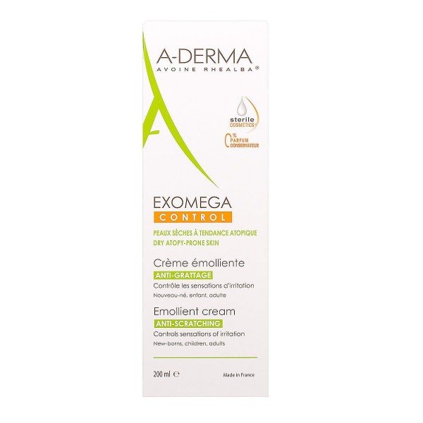 Φωτογραφία προϊόντος: A-Derma Exomega Control Μαλακτική Κρέμα για Ατοπικό &amp; Πολύ Ξηρό Δέρμα 200ml