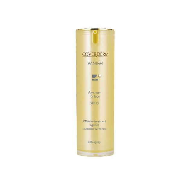 Φωτογραφία προϊόντος: Coverderm Vanish SPF15 Κρέμα Προσώπου Ημέρας Κατά των Ευρυαγγειών 30ml