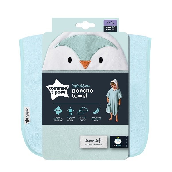 Φωτογραφία προϊόντος: Tommee Tippee Splashtime Poncho Towel (2-4Y) - Percy the Penguin