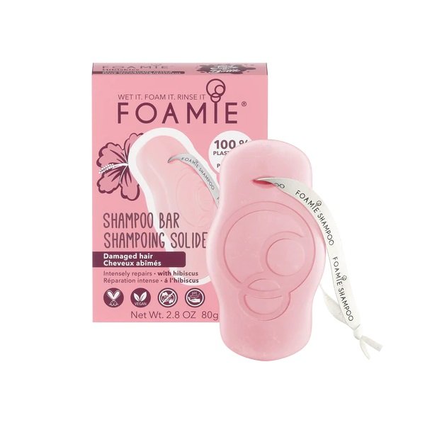 Φωτογραφία προϊόντος: Foamie Hibiskiss Shampoo Bar - Damaged Hair 80gr