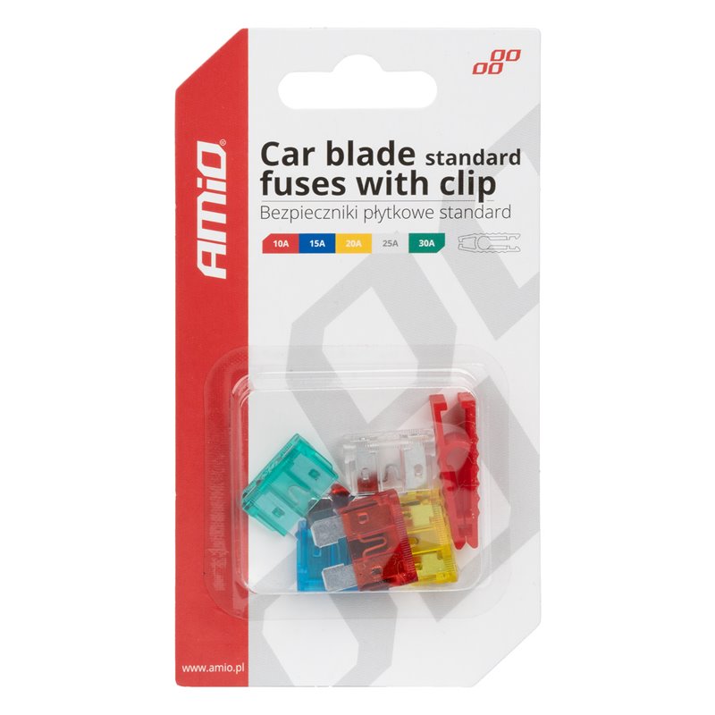 Φωτογραφία προϊόντος: AMIO ΑΣΦΑΛΕΙΕΣ STANDARD BLADE (ΜΑΧΑΙΡΩΤΕΣ) & ΕΡΓΑΛΕΙΟ ΑΦΑΙΡΕΣΗΣ ΚΑΡΤΕΛΑ (10A/15A/ 20A/25A/30A) ΑΜΙΟ - 5 ΤΕΜ.