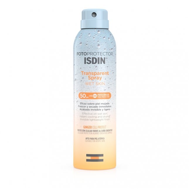 Φωτογραφία προϊόντος: ISDIN Fotoprotector Transparent Spray SPF50+ Wet Skin 250ml