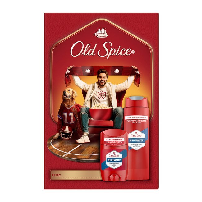 Φωτογραφία προϊόντος: Old Spice Xmas Promo Sports Fan Σετ για Άνδρες Whitewater Αποσμητικό Στίκ 50ml & Αφρόλουτρο & Σαμπουάν 250ml