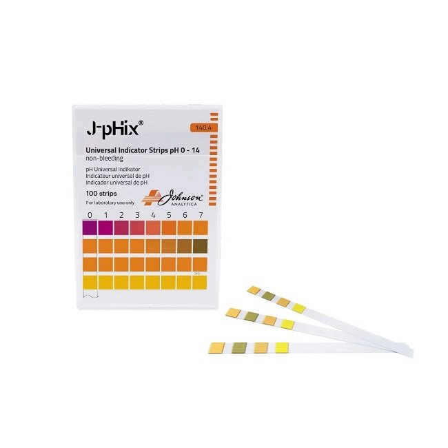 Φωτογραφία προϊόντος: Johnson Test Papers Universal Indicator Strips Ph 0-14, Πεχαμετρικές Ταινίες 100 ταινίες