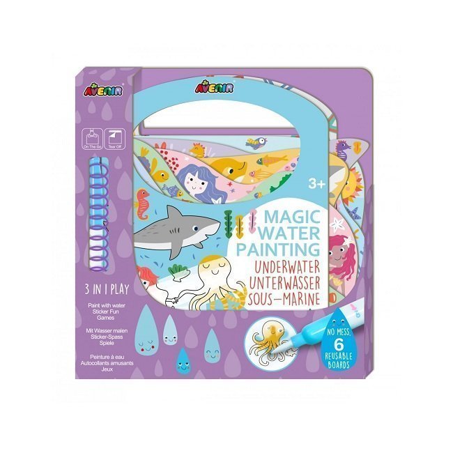 Φωτογραφία προϊόντος: Avenir Magic Water Painting Underwater Βιβλίο Ζωγραφικής με Νερό για Ηλικίες 3+