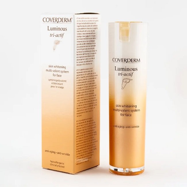 Φωτογραφία προϊόντος: Coverderm Luminous Tri Actif Κρέμα Νύχτας με Λευκαντική, Αντιρυτιδική & Αντιγηραντική Δράση 30ml