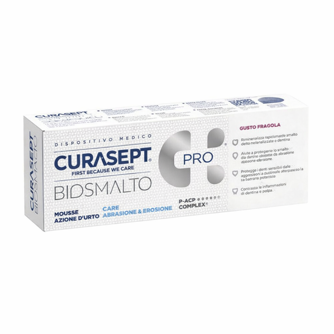 Φωτογραφία προϊόντος: Curasept Biosmalto Impact Action Mousse Αφρός για Τοπική Εφαρμογή για Ορθοδοντικές & Λευκαντικές Θεραπείες Φράουλα 50ml
