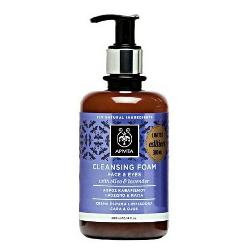 Φωτογραφία προϊόντος: Apivita Cleansing Foam Αφρός Καθαρισμού για Πρόσωπο & Μάτια - Limited Edition 300ml
