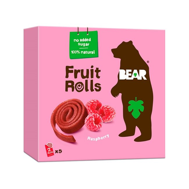 Φωτογραφία προϊόντος: Bear Fruits BEAR Fruit Rolls Raspberry Σνακ Αποξηραμένου Φρούτου 5 x 20g