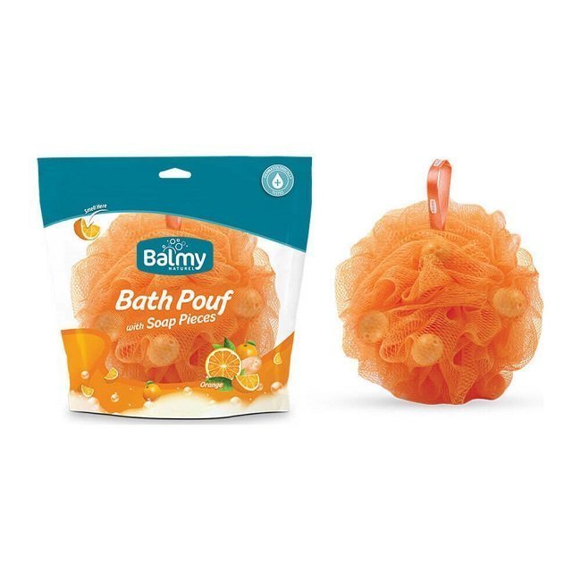Φωτογραφία προϊόντος: Vican Bath Pouf Σφουγγάρι με Πέρλες Σαπουνιού με Άρωμα Πορτοκάλι σε Πορτοκαλί Χρώμα 1τμχ