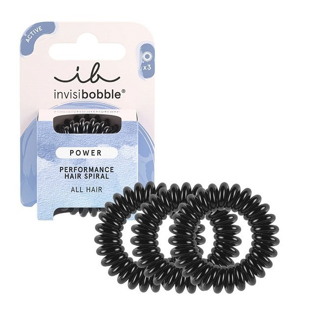 Φωτογραφία προϊόντος: Invisibobble Sprunchie Power True Black Λαστιχάκια Μαλλιών, 3τμχ