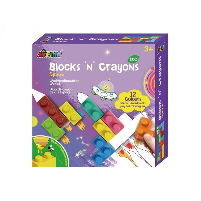 Φωτογραφία προϊόντος: Avenir Blocks 'N' Crayons - Space, 12τμχ