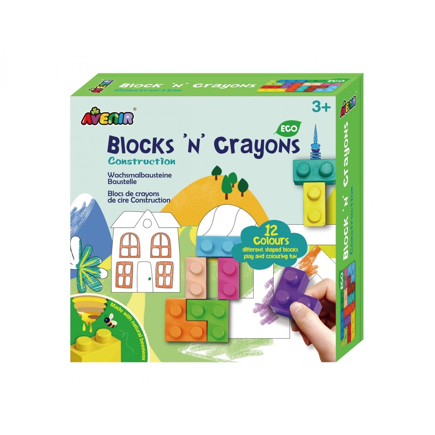Φωτογραφία προϊόντος: Avenir Blocks’n’Crayons – Construction, 12τμχ
