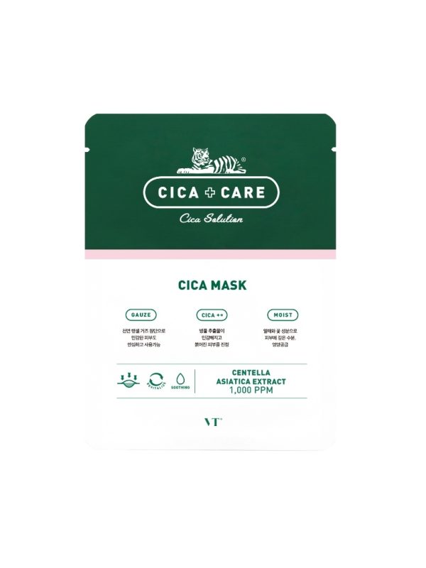 Φωτογραφία προϊόντος: VT Cosmetics Cica Mask Μάσκα Προσώπου για Ενυδάτωση Μιας Χρήσης απο Λεπτό Ύφασμα, 1τμχ