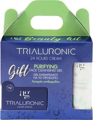 Φωτογραφία προϊόντος: Ag Pharm Beauty Kit με Trialuronic 24hours Cream με Τριπλό Υαλουρονικό 50ml & Δώρο Purifying Cleansi