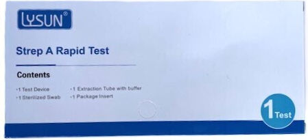 Φωτογραφία προϊόντος: Lysun Strep A Rapid Test Τεστ Στρεπτόκοκκου