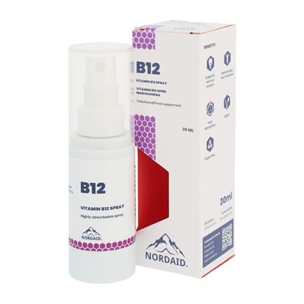 Φωτογραφία προϊόντος: Nordaid B12 Spray 400 Mcg | With Methylcobalamine Μέντα 30ml