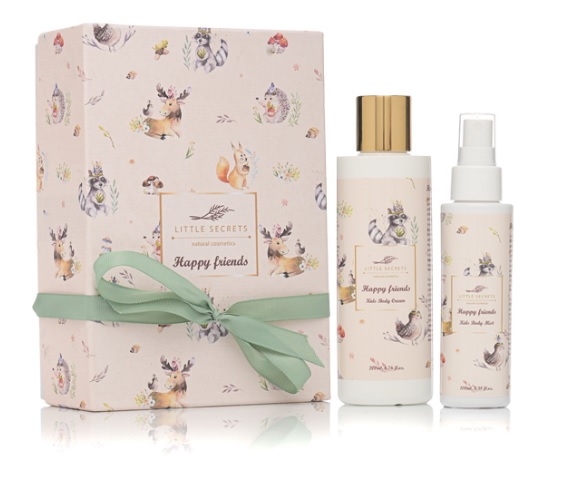 Φωτογραφία προϊόντος: Little Secrets Christmas Gift Box Happy Friends: Body Kids Cream 200ml & Body Kids Mist 100ml