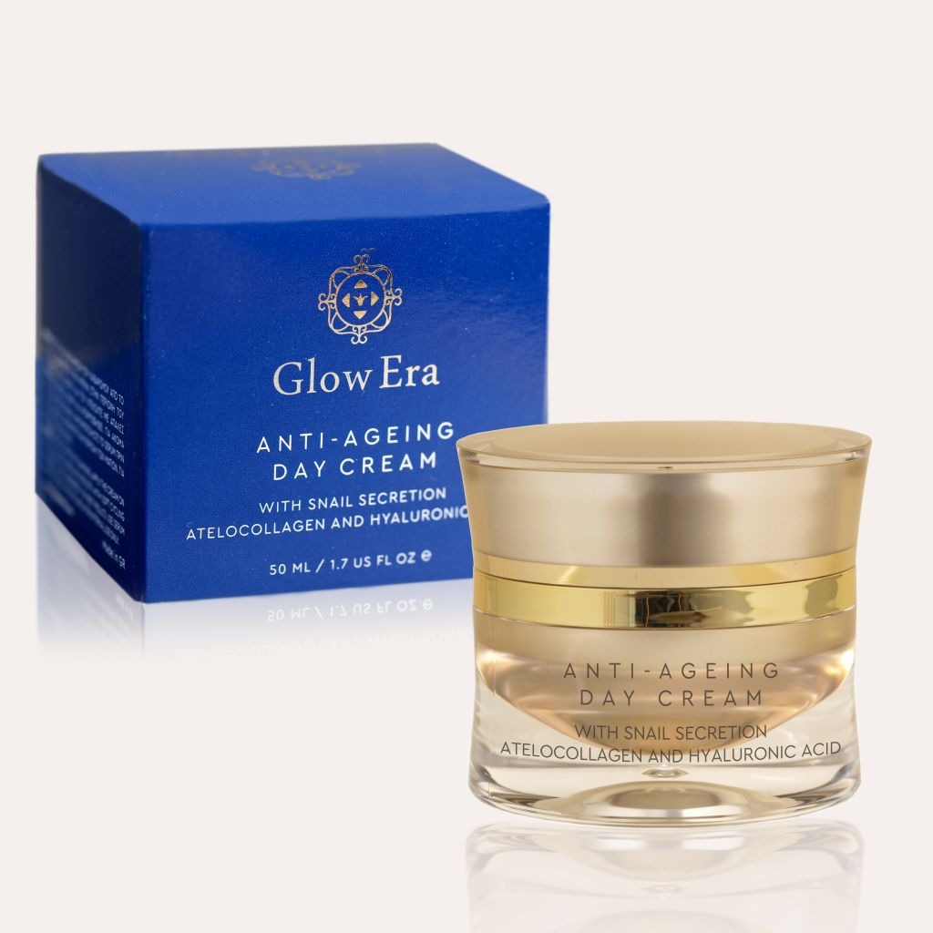 Φωτογραφία προϊόντος: Glow Era Anti-Ageing Day Face Cream Με Έκκριμα Σαλιγκαριού 50ml