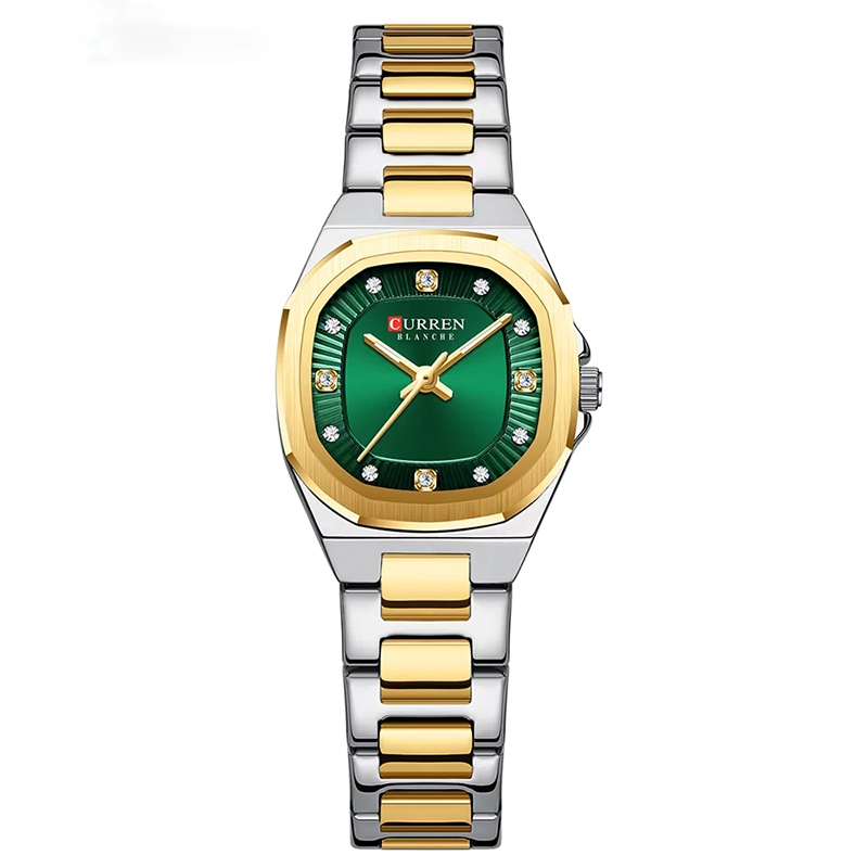 Φωτογραφία προϊόντος: Curren 9104 Silver Gold Green Γυναικείο Ρολόι