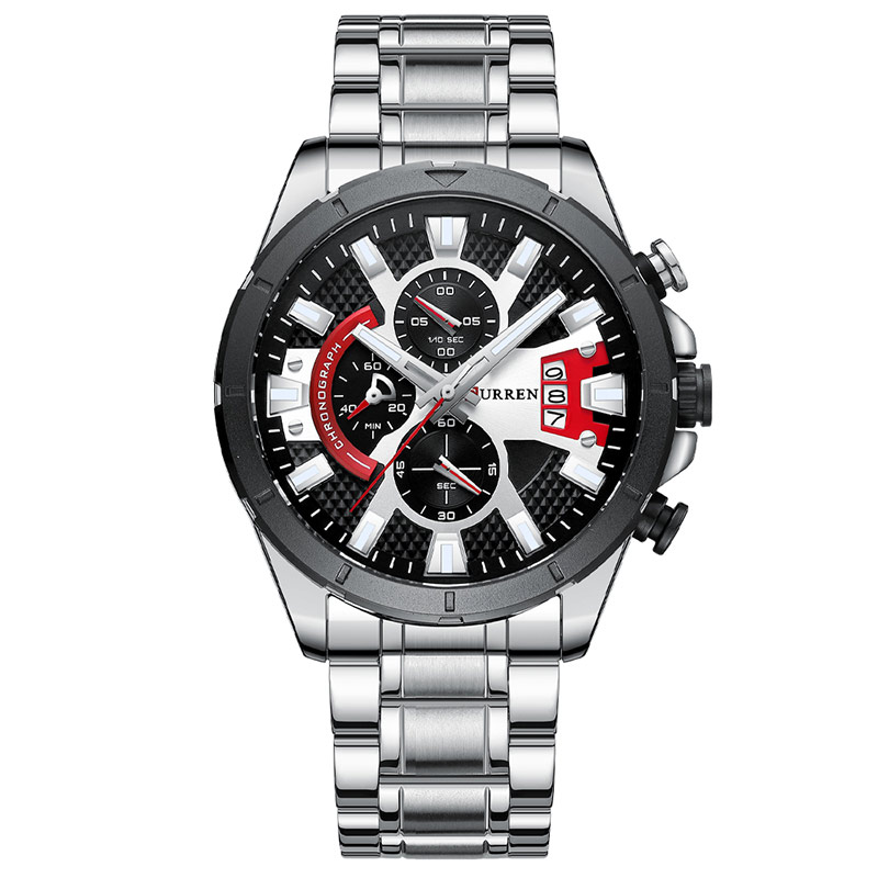 Φωτογραφία προϊόντος: Curren 8401 Silver Black Ανδρικό Ρολόι